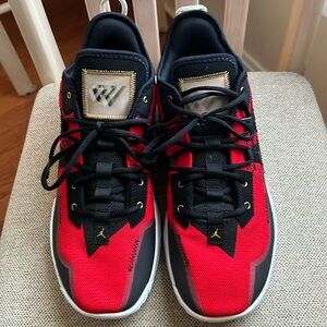 Jordan Basketball Shoes Red Black CW2457 607 Men's Size 12 US size